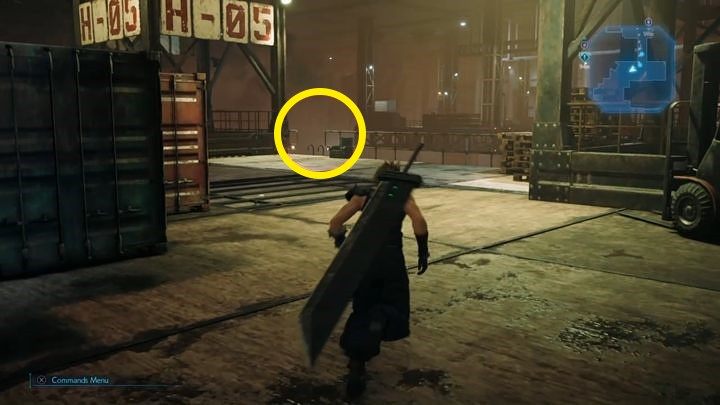 Niedaleko, pod znakiem H-05 znajdziesz drabinę - Final Fantasy VII Remake: Light the Way - solucja - Final Fantasy VII Remake - poradnik do gry