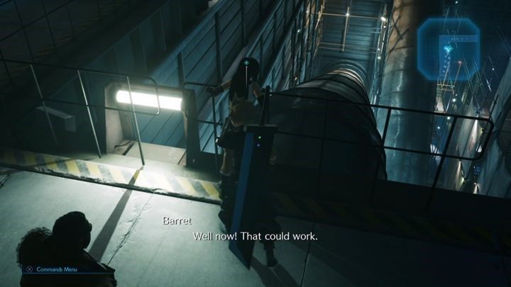 Idź za Tifą i Barretem, a następnie zjedźcie po wielkiej rurze na sam dół - Final Fantasy VII Remake: A Trap is Sprung - solucja - Final Fantasy VII Remake - poradnik do gry
