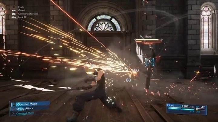 Chapter 8 gry FF7 Remake rozpoczyna się dość nietypowo, ponieważ od razu musisz stoczyć pojedynek z bossem Reno - Final Fantasy VII Remake: Budding Bodyguard - solucja - Final Fantasy VII Remake - poradnik do gry