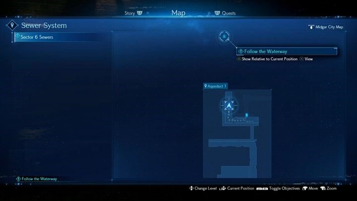 Po walce biegnij za Tifą i Aerith, a następnie skorzystaj z dźwigni, by obniżyć poziom wody - Final Fantasy VII Remake: Rough Waters - solucja - Final Fantasy VII Remake - poradnik do gry