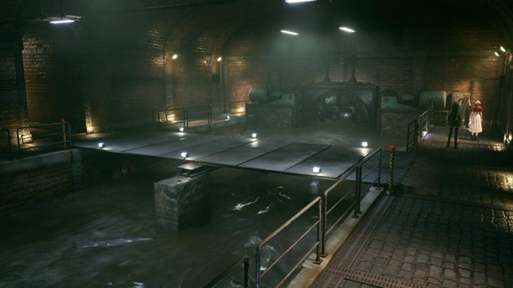 Idąc przed siebie będziesz musiał stoczyć walkę z kilkoma przecinikami: Scissorclawa i Wererat - Final Fantasy VII Remake: Rough Waters - solucja - Final Fantasy VII Remake - poradnik do gry