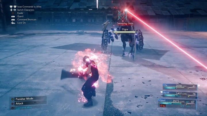 Wejdź na pobliski pociąg i przejdź nim dalej, a następnie drabiną na dół i przygotuj się do pojedynku z kolejnym bossem - Eligor - Final Fantasy VII Remake: Haunted - solucja - Final Fantasy VII Remake - poradnik do gry