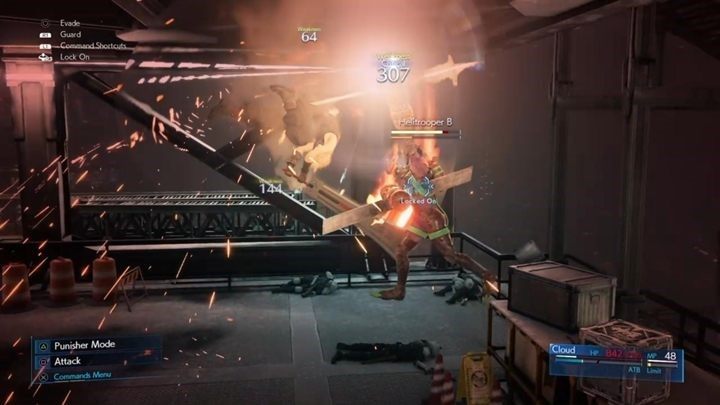 Na tym etapie rozgrywki będziesz kontrolować samego Clouda, więc dobrze wyposażyć go w Healing Materia - Final Fantasy VII Remake: Fight for the Survival - solucja - Final Fantasy VII Remake - poradnik do gry