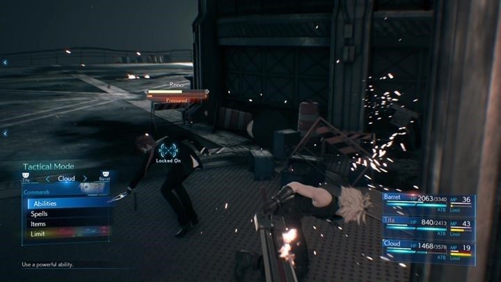 Tym razem na drodze Clouda staną Reno i Rude, więc będziesz musiał stoczyć walkę z dwoma przeciwnikami jednocześnie - Final Fantasy VII Remake: Fight for the Survival - solucja - Final Fantasy VII Remake - poradnik do gry