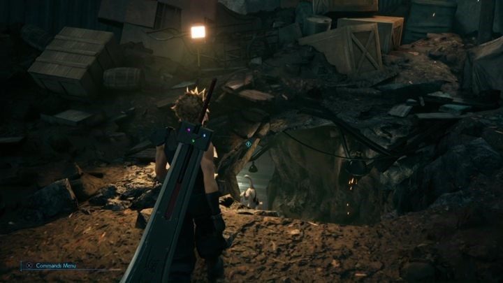 Pomów z Marle i idź przez zgliszcza w kierunku pubu - Final Fantasy VII Remake: A Broken World - solucja - Final Fantasy VII Remake - poradnik do gry