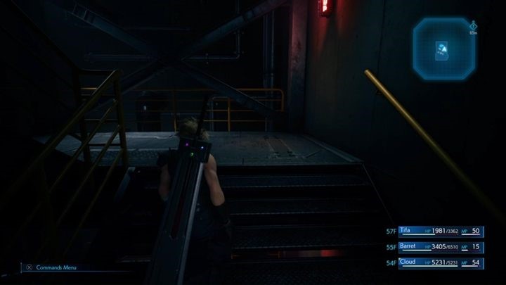 Z pomocą karty możesz otworzyć okoliczne przejścia - Final Fantasy VII Remake: The Belly of the Beast - solucja - Final Fantasy VII Remake - poradnik do gry