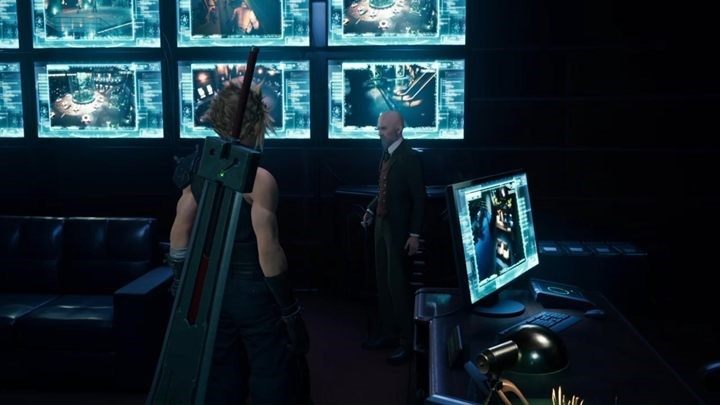 Gdy wyjdziesz z prezentacji natkniesz się na Harta - Final Fantasy VII Remake: The Belly of the Beast - solucja - Final Fantasy VII Remake - poradnik do gry