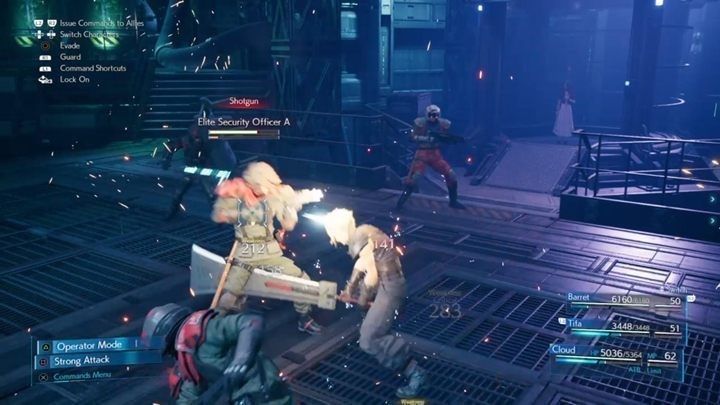 Po walce z bossem idź dalej i pokonaj kilku strażników - Final Fantasy VII Remake: The Belly of the Beast - solucja - Final Fantasy VII Remake - poradnik do gry