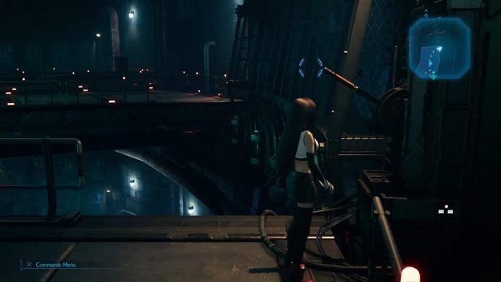 Idąc do góry dotrzesz do dźwigni - pociągnij ją, weź ether ze skrzyni i podejdź do konsoli, by przełączyć się na Clouda i Barreta - Final Fantasy VII Remake: Deliverance from Chaos - solucja - Final Fantasy VII Remake - poradnik do gry