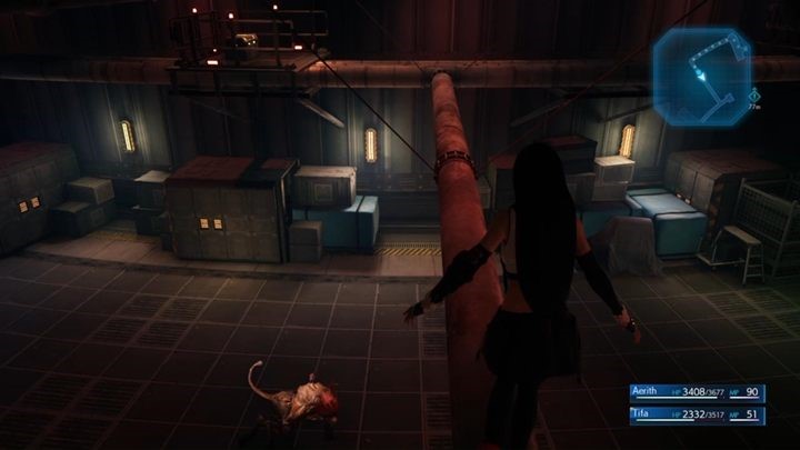 Przejdź przez drzwi, przełącz kolejną dźwignię, pokonaj przeciwników i idź dalej, jak droga prowadzi - Final Fantasy VII Remake: Deliverance from Chaos - solucja - Final Fantasy VII Remake - poradnik do gry