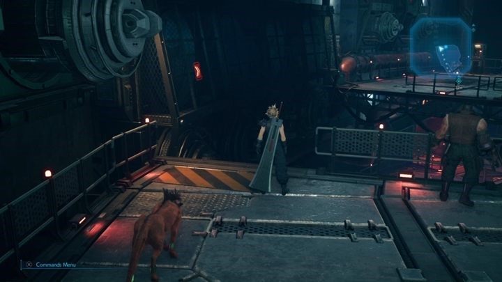 Wyjdź z sekcji 02, przejdź obok zamkniętych drzwi 04, podejdź do kolejnej przepaści i każ Redowi przejść na drugą stronę - Final Fantasy VII Remake: Deliverance from Chaos - solucja - Final Fantasy VII Remake - poradnik do gry