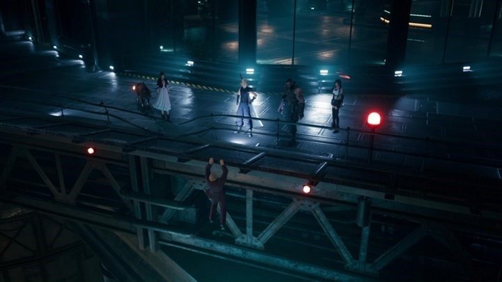 Jedź windą do góry, a następnie idź szlakiem rozlanej substancji - Final Fantasy VII Remake: Deliverance from Chaos - solucja - Final Fantasy VII Remake - poradnik do gry