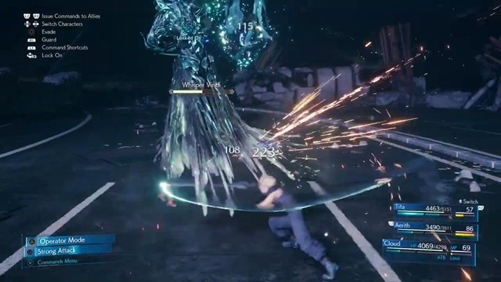 Czeka Cię jeszcze krótka runda z Whisperami, które wrócą do swoich normalnych form - Final Fantasy VII Remake: Destinys Crossroads - solucja - Final Fantasy VII Remake - poradnik do gry