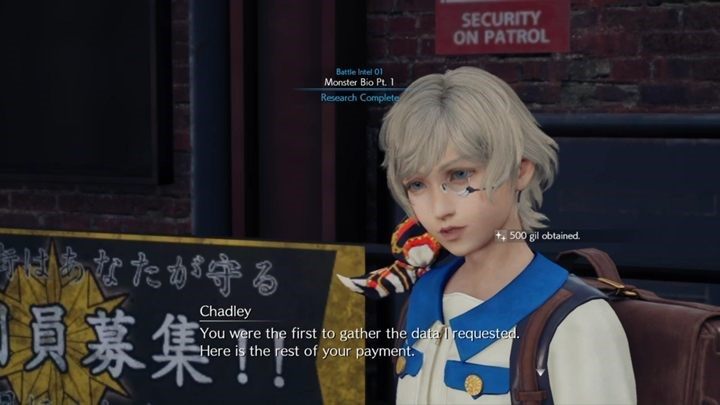 Chadley to młodzieniec i zarazem geniusz w kwestiach badań nad Materią - Final Fantasy VII Remake: Chadleys Report - solucja, quest - Final Fantasy VII Remake - poradnik do gry