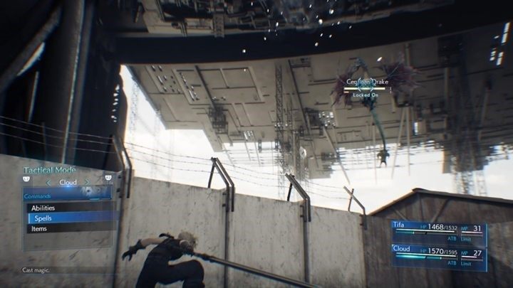 Cerulean Drake jest podatny na wiatr (Wind), choć tak naprawdę od każdej Materii dostaje sporo obrażeń - Final Fantasy VII Remake: Just Flew In from the Graveyard - solucja, quest - Final Fantasy VII Remake - poradnik do gry