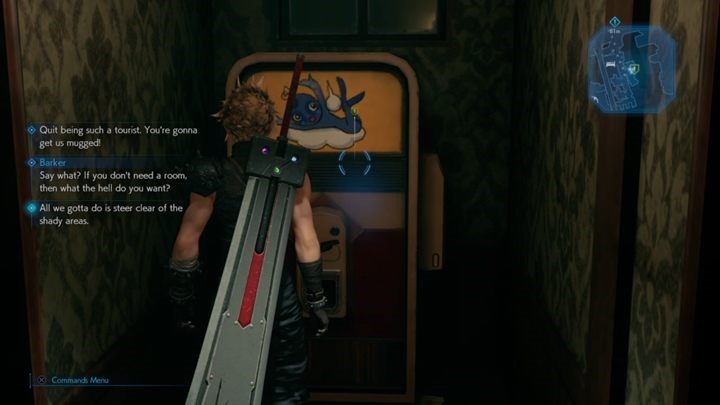Spotkaj się z handlarzem, a następnie biegnij za Johnnym do baru i pomów z właścicielem Clothing Store - Final Fantasy VII Remake: The Party Never Stops, solucja, quest - Final Fantasy VII Remake - poradnik do gry