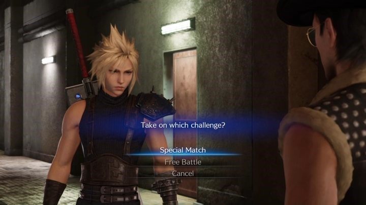 Udaj się na rozmowę z Samem i powiedz mu o swoich dokonaniach, a zostaniesz oddelegowany do Koloseum - Final Fantasy VII Remake: A Dynamite Body, solucja, quest - Final Fantasy VII Remake - poradnik do gry