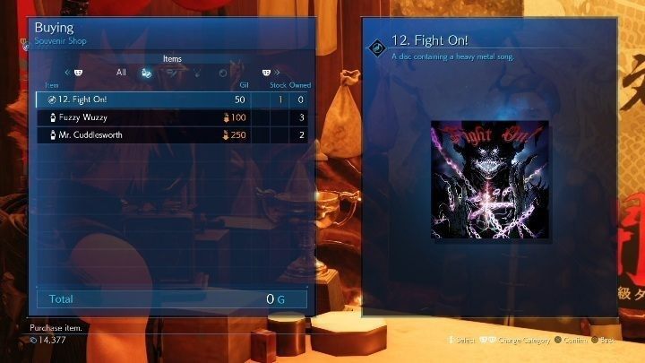 Płytę Fight On - Final Fantasy VII Remake: The Power of Music, solucja, quest - Final Fantasy VII Remake - poradnik do gry