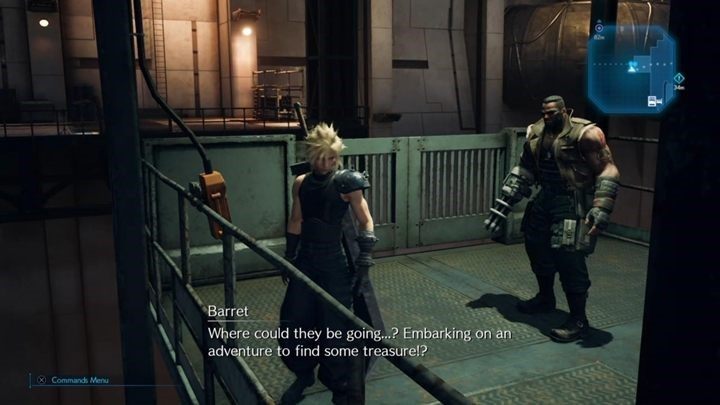 Aby sięgnąć po przedmiot za wiatrakiem, musisz najpierw przywrócić zasilanie w Cargo Platform - Final Fantasy VII Remake: Inside the Ventilation Fan - discoveries, solucja - Final Fantasy VII Remake - poradnik do gry