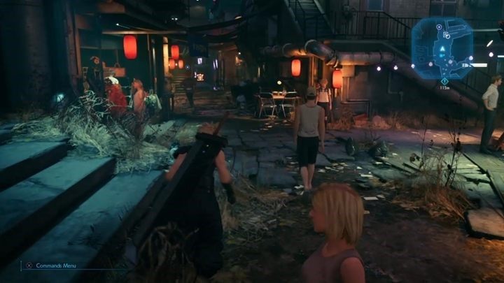 Gdy będziesz przebywać na obszarze miasta w Chapter 9, w pewnym momencie spotkasz biegnącego Johnnego - Final Fantasy VII Remake: Vagabond Johnny - discoveries, solucja - Final Fantasy VII Remake - poradnik do gry