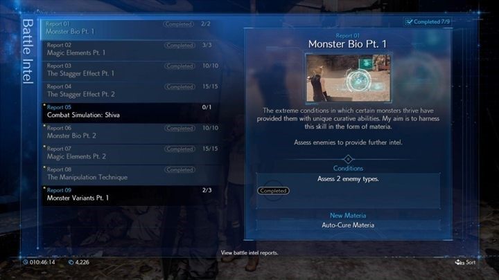 Chadleya będziesz spotykał co jakiś czas w różnych miastach, więc staraj się regularnie wykonywać Battle Reports - Final Fantasy VII Remake: Battle Intel Chadleya - Battle Report, spis, porady - Final Fantasy VII Remake - poradnik do gry