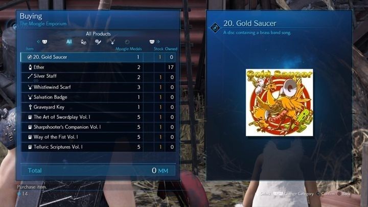 Komentarz: do kupienia w The Moogle Emporium, podczas Chapter 8 Budding Bodyguard - Final Fantasy VII Remake: Music Collection - płyty, spis, jak znaleźć wszystkie - Final Fantasy VII Remake - poradnik do gry