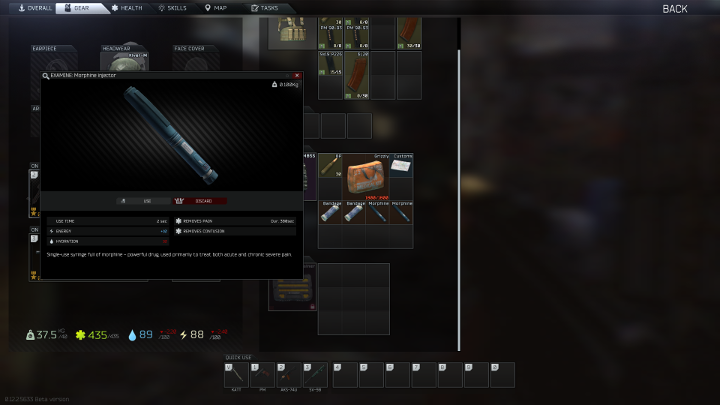 Medykamenty pomogą Ci zredukować efekty obrażeń. - Zdrowie i obrażenia w Escape from Tarkov - Escape from Tarkov - poradnik do gry