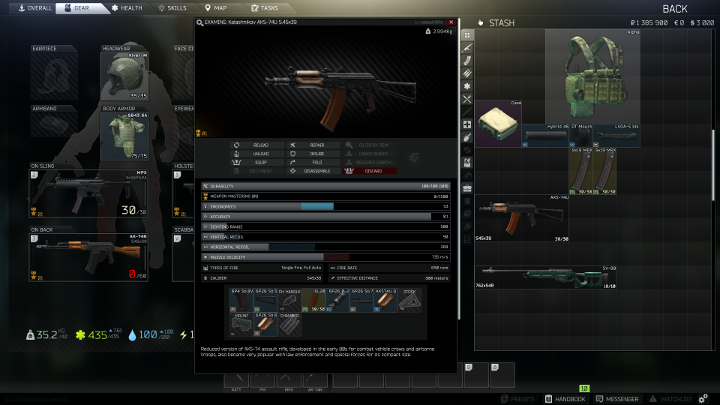 Ulubioną broń warto ubezpieczyć przed rajdem. - Jak nie tracić przedmiotów po śmierci w Escape from Tarkov? - Escape from Tarkov - poradnik do gry