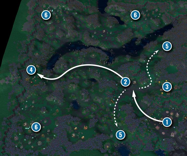 Z założenia jest to misja ekonomiczna, ale szybko będziesz musiał wywalczyć sobie wygraną - Duchy Ashenvale | Solucja Warcraft 3 Reforged - Warcraft 3 Reforged - poradnik do gry