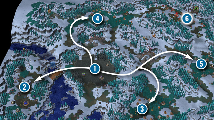 Ilość wrogów i posterunków w tej misji może wydać się przytłaczająca, ale w rzeczywistości nie jest tak źle - Czas czarnej skały | Solucja Warcraft 3 Reforged - Warcraft 3 Reforged - poradnik do gry