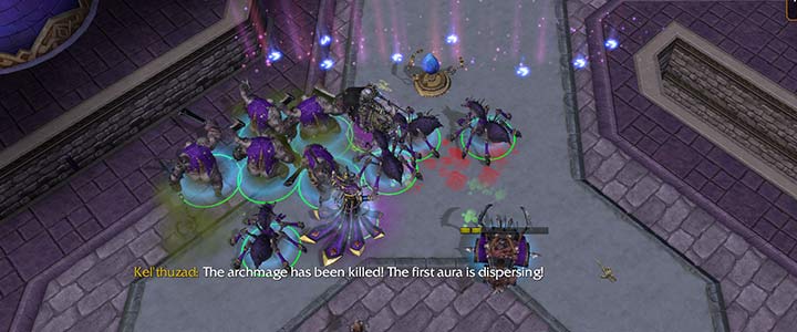 Bariera ochrona (2,5,6) będzie ranić wszystkie jednostki Nieumarłych, dopóki żyje Arcymag w danym obszarze - Oblężenie Dalaranu | Solucja Warcraft 3 Reforged - Warcraft 3 Reforged - poradnik do gry