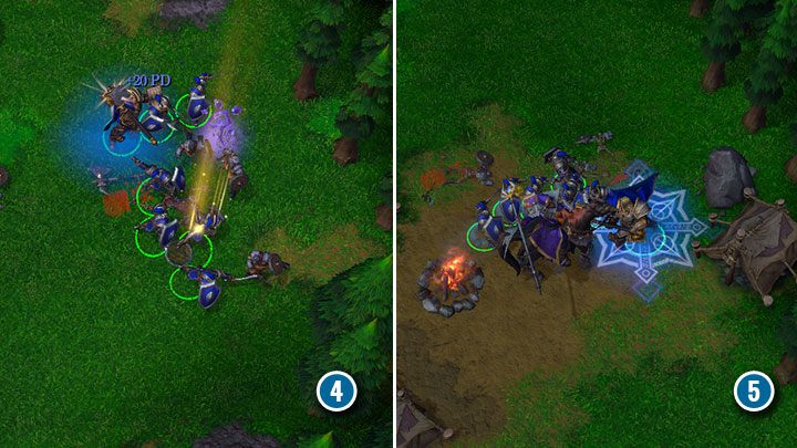 Na swojej drodze spotkasz kilka grup bandytów, którzy nie są wyzwaniem dla Arthasa i jego Piechurów. - Obrona Strahnbradu | Solucja Warcraft 3 Reforged - Warcraft 3 Reforged - poradnik do gry