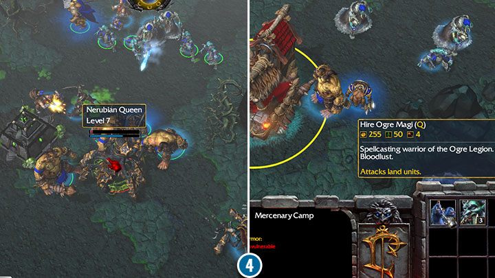 Nerubiańska Królowa to potężny wróg, ale nie potrafi uniknąć Pocisku Burzy, czyli jednej z ogłuszających umiejętności Muradina. W kolejnym Obozie Najemników, zwerbuj kolejnych żołnierzy. - Niezgoda | Solucja Warcraft 3 Reforged - Warcraft 3 Reforged - poradnik do gry