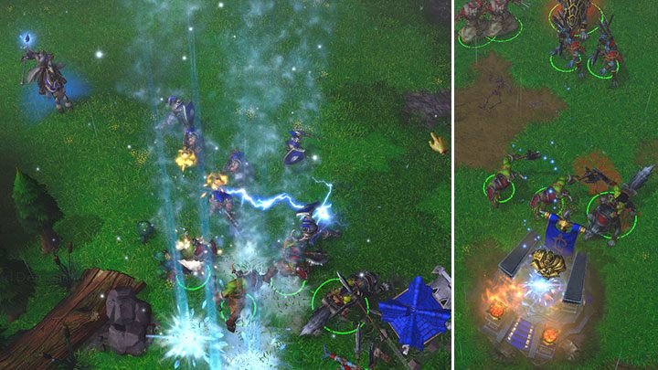 Uważaj na Arcymaga - to bohater ludzi, którzy atakuje na dystans i rzuca zaklęcia obszarowe. Bo jego zabiciu, zniszcz Ołtarz Królów, aby nie wrócił na pole walki. - Jeźdźcy burzy | Solucja Warcraft 3 Reforged - Warcraft 3 Reforged - poradnik do gry