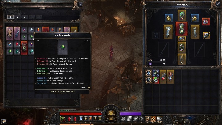 Każdy klejnot ma przypisane statystyki, na które wpływa - Porady na start do gry Wolcen - Wolcen Lords of Mayhem - poradnik do gry