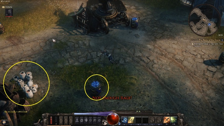 W beczkach, wazonach czy stojakach na broń możesz znaleźć wiele ciekawych rzeczy - Porady na start do gry Wolcen - Wolcen Lords of Mayhem - poradnik do gry