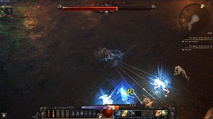 Przywołanie towarzyszy - przeciwnik głośnym ryknięciem może przywołać grupę przeciwników - Sirkis, Bane of the Storm | Boss w grze Wolcen - Wolcen Lords of Mayhem - poradnik do gry