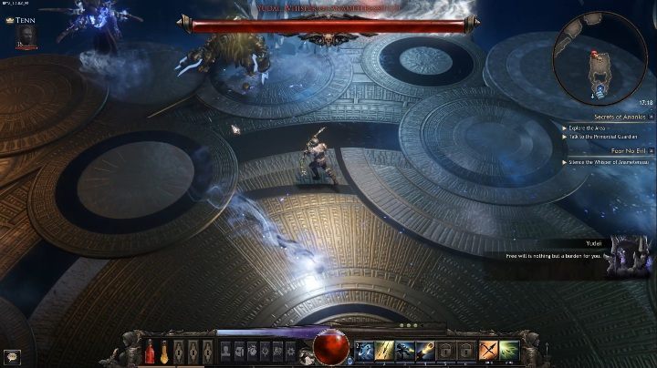 Podstawowym atakiem przeciwnika jest strzelanie kulami - Yudai, Whisper of Anameterassu | Boss w grze Wolcen - Wolcen Lords of Mayhem - poradnik do gry