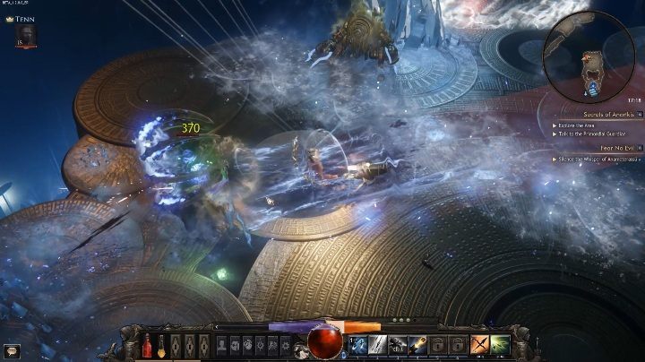 Przeciwnik wyrzuca z siebie powietrze, które niszczy wszystko, co położone bezpośrednio przed nim - Yudai, Whisper of Anameterassu | Boss w grze Wolcen - Wolcen Lords of Mayhem - poradnik do gry