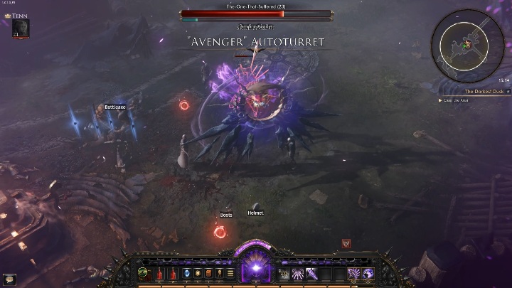 Już na starcie boss stoi ze swoimi sojusznikami - The-One-That-Suffered | Boss w grze Wolcen - Wolcen Lords of Mayhem - poradnik do gry