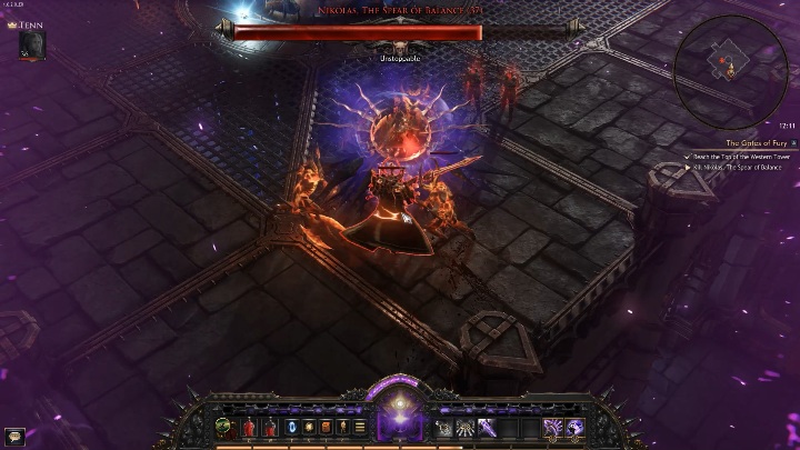 W trakcie walki najlepiej włącz formę apokaliptyczną - Nikolas. The Spear of Balance | Boss w grze Wolcen - Wolcen Lords of Mayhem - poradnik do gry