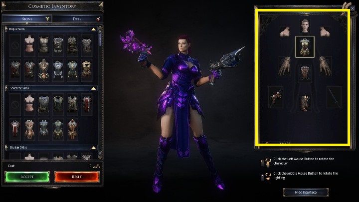 Twoim kolejnym zadaniem będzie wybranie części garderoby, którą planujesz zmienić - Jak zmienić skórkę broni lub zbroi w Wolcen? - Wolcen Lords of Mayhem - poradnik do gry