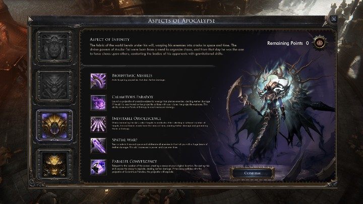 Pociski biorytmiczne - automatycznie wycelowane przyciski - Forma apokaliptyczna w grze Wolcen - Wolcen Lords of Mayhem - poradnik do gry