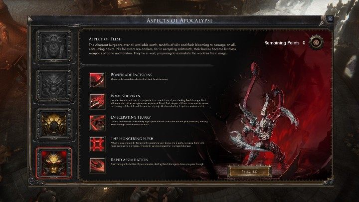 Cięcie Boneblade - ostre, szybkie cięcia zadające obrażenia okaleczające - Forma apokaliptyczna w grze Wolcen - Wolcen Lords of Mayhem - poradnik do gry