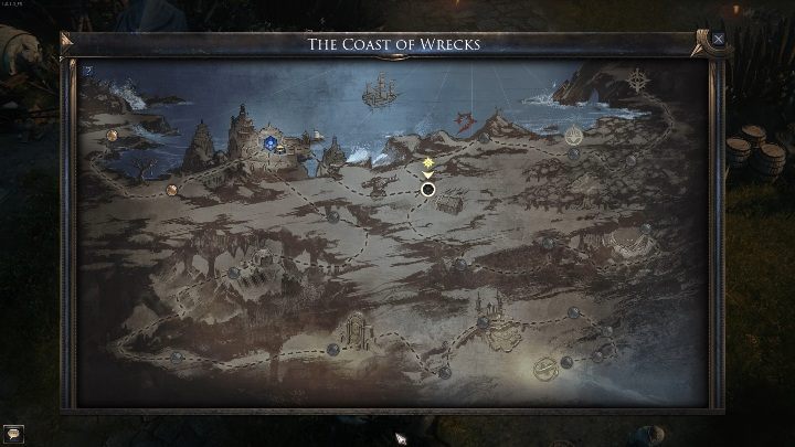 Każda mapa składa się z kilku lokacji - Mapa w grze Wolcen - Wolcen Lords of Mayhem - poradnik do gry