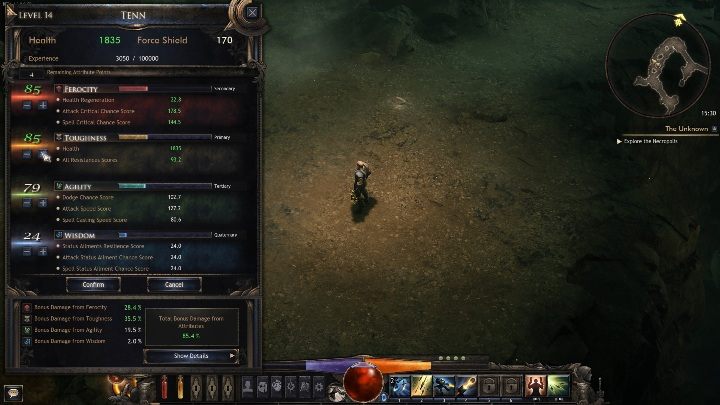 Każda z tych kategorii wpływa na dane statystyki Twojego bohatera - System walki w Wolcen - Wolcen Lords of Mayhem - poradnik do gry