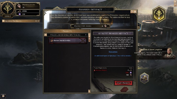 W podglądzie miasta wybierz opcję Artefakt Anankis - Jak odblokować formę apokaliptyczną w Wolcen? - Wolcen Lords of Mayhem - poradnik do gry