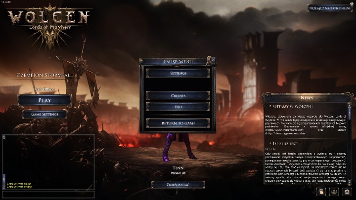 Zaleca się zresetowanie gry po zmianie języka - Jak zmienić język w grze w Wolcen? - Wolcen Lords of Mayhem - poradnik do gry