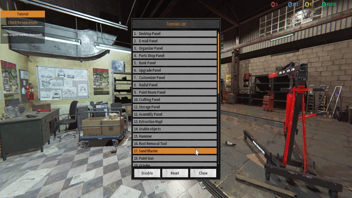 Menu pomocy włączysz za pomocą klawisza F1. - Porady na start do Tank Mechanic Simulator - Tank Mechanic Simulator - poradnik do gry