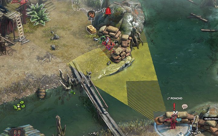 Musisz sprawdzać pola widzenia nie tylko pojedynczych przeciwników, ale również innych wrogów z okolicy - Desperados 3: Wszczynanie alarmów - jak uniknąć? - Desperados 3 - poradnik do gry